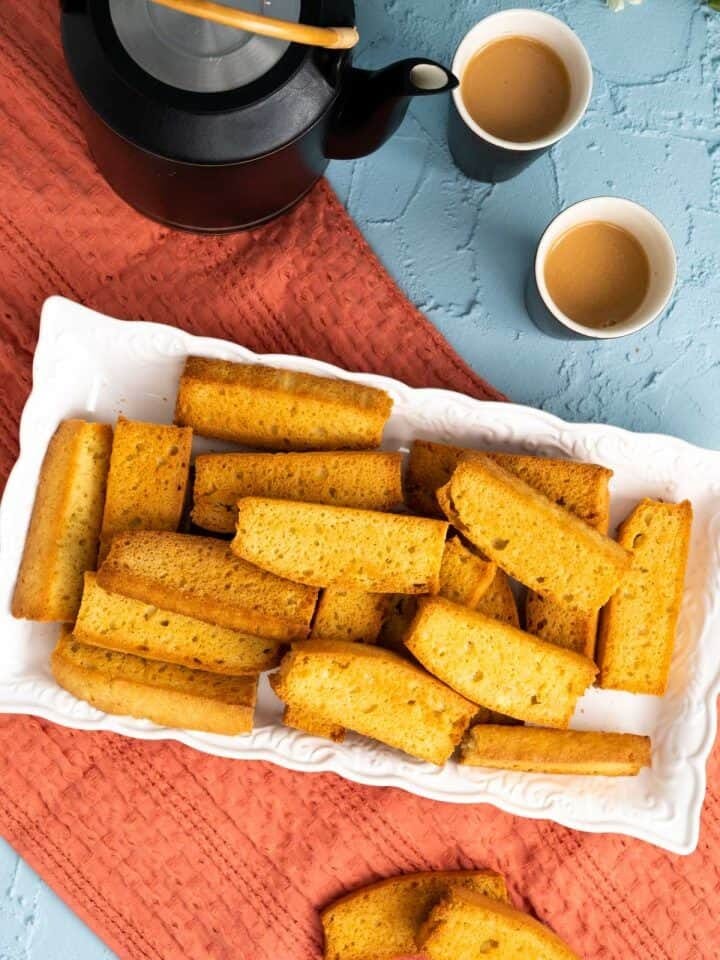 CAKE RUSK (INDIAN/PAKISTANI BISCOTTI RECIPE) post feature image