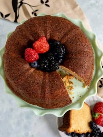 CREAM CHEESE POUND CAKE post feature image