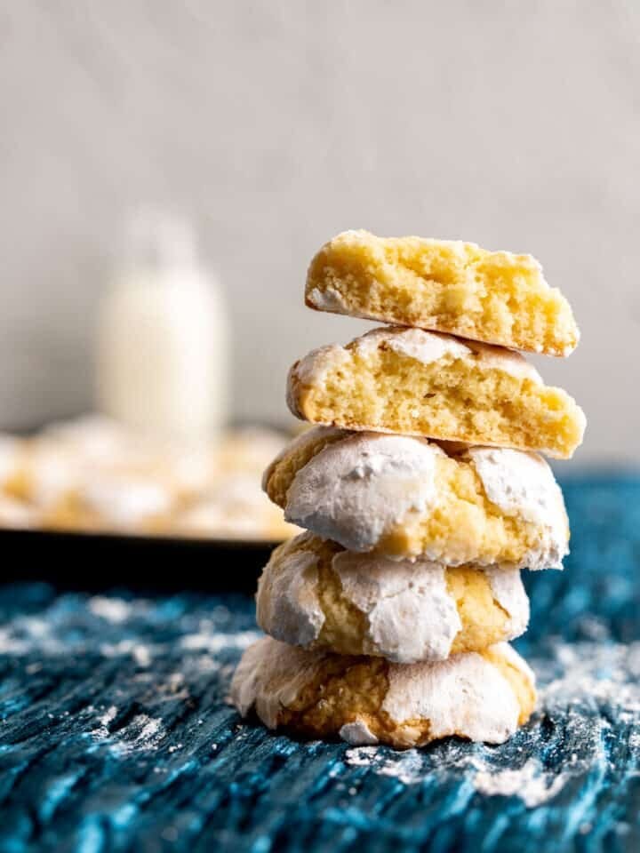 LEMON CRINKLE COOKIES post feature image