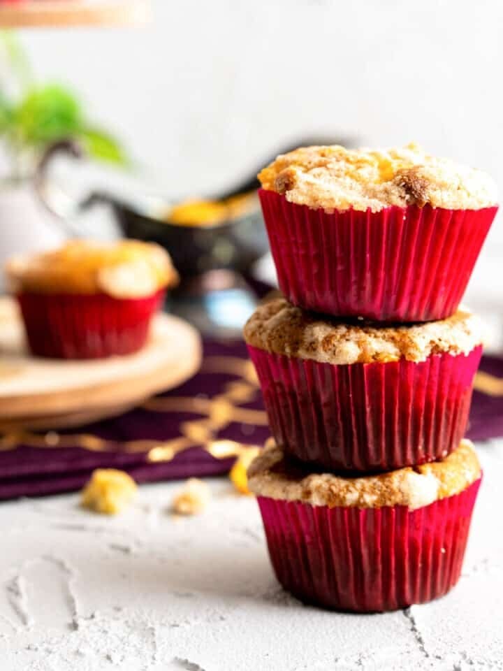 PEACH COBBLER MUFFINS